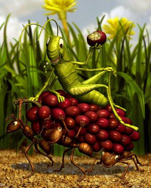 Cuentos Populares (1); “La Cigarra y La Hormiga Obrera"